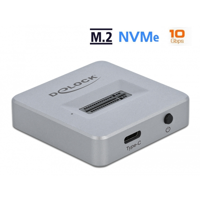 Delock M.2 dokkoló állomás M.2 NVMe PCIe SSD-hez USB Type-C anya