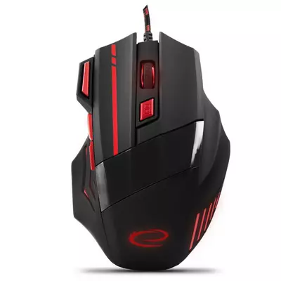 Esperanza MX201 Wolf USB Gamer egér, fekete-piros