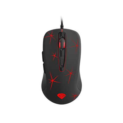 Genesis Krypton 110 Gamer optikai egér 2400DPI, fekete-piros