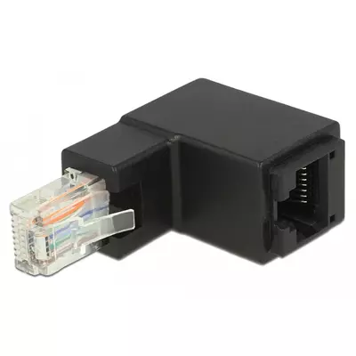 Delock Adapter RJ45 apa L alakú > RJ45 anya Cat.6 UTP