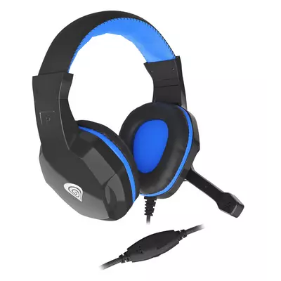 Genesis Argon 100 Mikrofonos gamer fejhallgató, fekete-kék