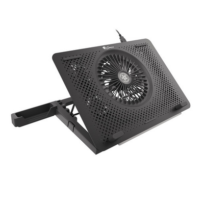GENESIS OXID 450 RGB 15.6" Laptop hutopad ventilátor, RGB világítás, USB, fekete