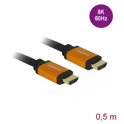 Delock Ultra nagy sebességu HDMI kábel 48 Gbps 8K 60 Hz 0,5 m