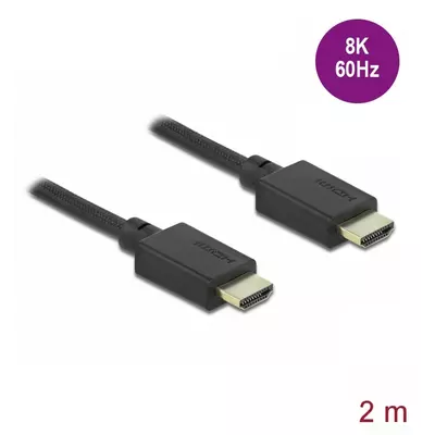 Delock Ultra nagy sebességu HDMI kábel 48 Gbps 8K 60 Hz 2 m