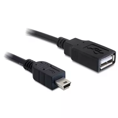 Delock kábel USB 2.0-A anya > mini USB apa 0,5 m