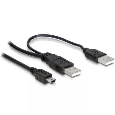 Delock kábel, 2db USB-A 2.0 apa - USB mini 5 tűs