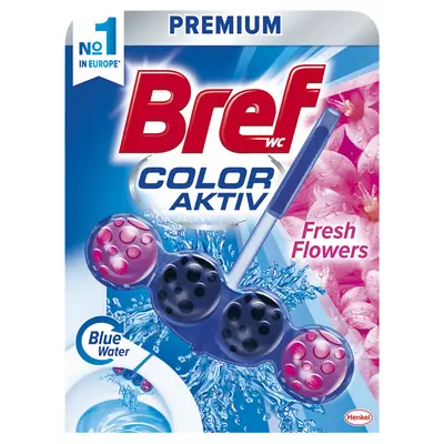 Bref premium color aktív fresh flower WC illatosító 50g