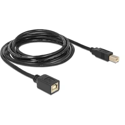 Delock USB 2.0 B apa > B anya hosszabbító kábel, 2 m