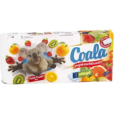 Coala papírzsebkendő 100db tutti frutti 3rétegű