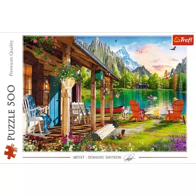 Kunyhó a hegyekben 500db-os puzzle - Trefl