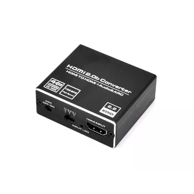 Thunder ADC-102M, HDMI audio leválasztó, digitális-analóg adapter + ARC (fém ház)