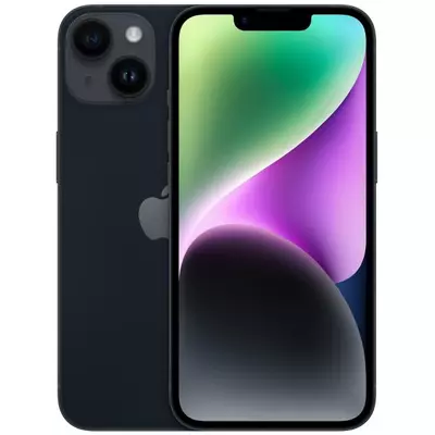 Apple iPhone 14 128GB éj fekete (midnight black) kártyafüggetlen okostelefon