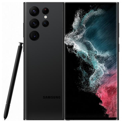 Samsung Galaxy S22 Ultra S908 5G Dual Sim 8GB RAM 128GB fekete (black) kártyafüggetlen okostelefon