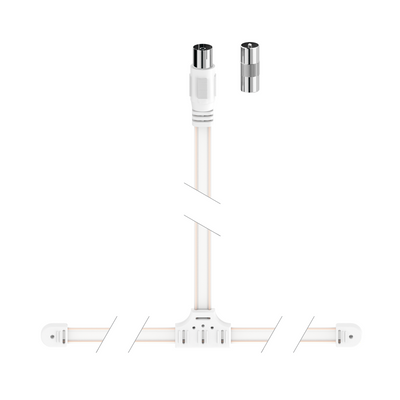 Hama FIC fm antennakábel, fehér, 1,5m (205218)