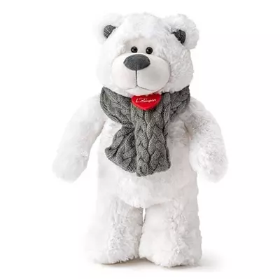 Icy Teddy fehér plüss maci 38cm - Lumpin