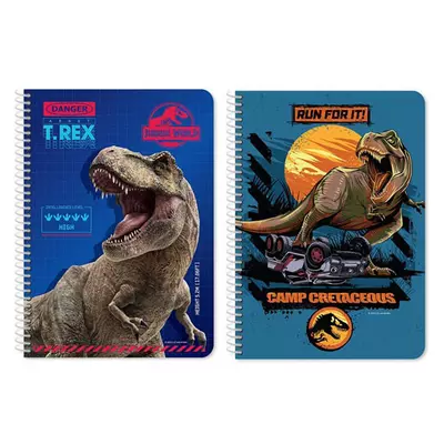 Jurassic World T-Rex spirálos jegyzetfüzet kétféle változatban