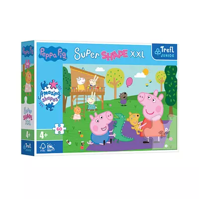 Peppa malac és Zsoli a játszótéren 60db-os XXL puzzle - Trefl