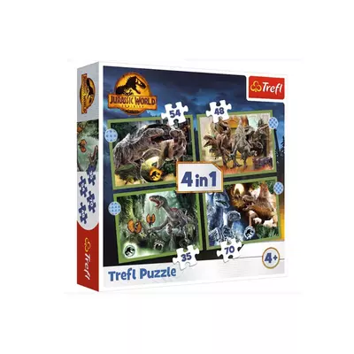 Jurrasic World 4 az 1-ben puzzle - Trefl