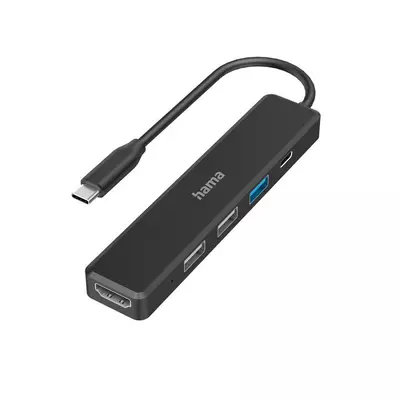 Hama usb 3.2 gen1 type-c 5in1 dokkoló adapter (1xusb3.2, 2x usb 2.0, hdmi, type-c) (200117)