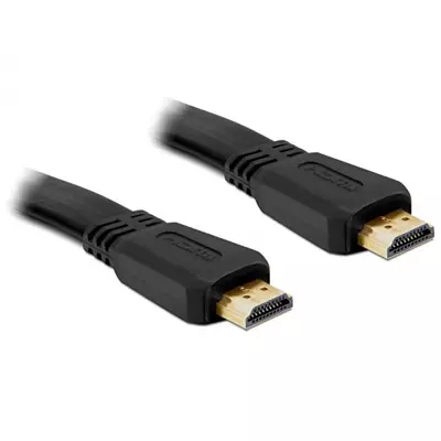 Delock High Speed HDMI Ethernet kábel - A apa/apa 3,0m lapos