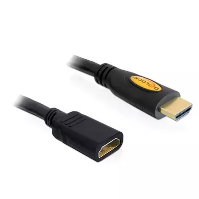 Delock magas sebességű HDMI hosszabbító kábel, Ethernettel, A apa / anya, 5 m