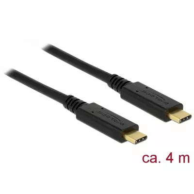 Delock USB 2.0 kábel Type-C a Type-C 4 m PD 5 A E-Marker