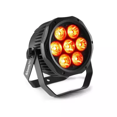 BeamZ BWA410 - IP65 Vízálló Alumíniumházas Kültéri DMX LED PAR Reflektor (7x10W RGBW)