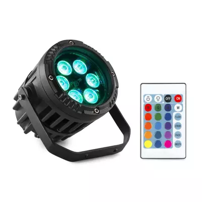 BeamZ BWA63 Alumínium házas vízálló (IP65) PAR lámpa (6x3W) Multicolor LED