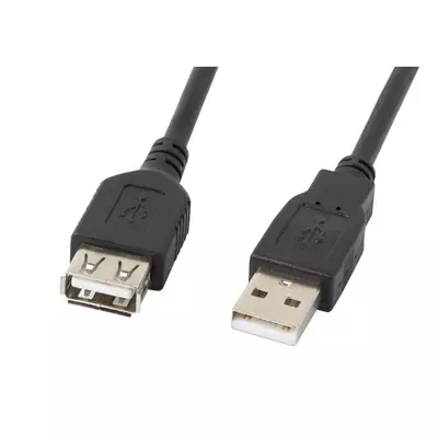 Lanberg  USB-A 2.0 (apa - anya) kábel 1.8m - Fekete