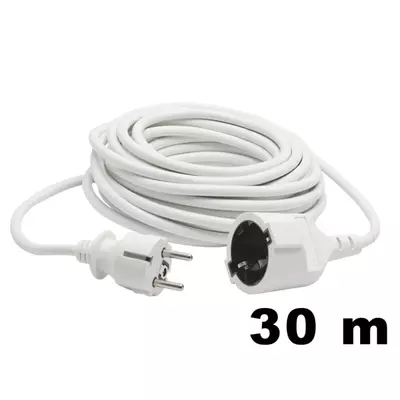 Kleiber PCW-30M Hálózati lengő hosszabbító 3x1,5 mm2 (30m) - fehér