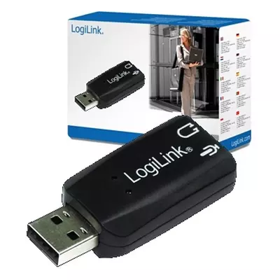 LogiLink USB2.0-s audió adapter/mikrofon jack dugó