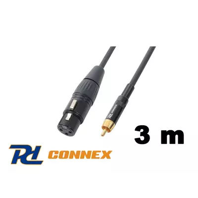 PD Connex CX54-3 jelkábel (RCA - XLR mama) - (3 m)