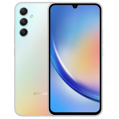 Samsung Galaxy A34 A346 5G Dual Sim 6GB RAM 128GB ezüst (silver) kártyafüggetlen okostelefon