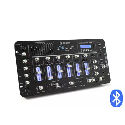 SkyTec STM-3007 4+2 cs, DJ, karaoke keverő + USB/SD lejátszó + Bluetooth + EFFEKT