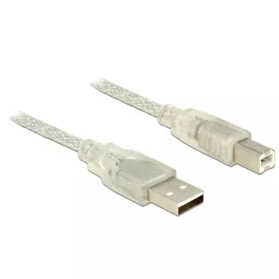 Delock USB 2.0-s kábel A-típusú csatlakozódugóval > USB 2.0-s, B-típusú csatlakozódugóval 1 m