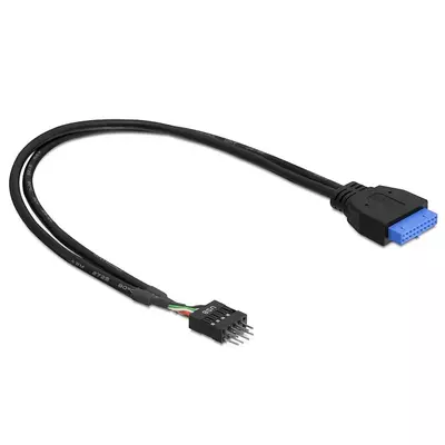 Delock Cable USB 3.0 pin header female > USB 2.0 pin header male 45 cm