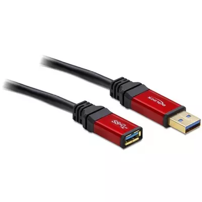 Delock USB 3.0-A apa / anya hosszabbító prémium kábel, 2 m