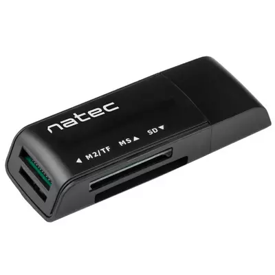 Natec Ant 3 Kártyaolvasó SDHC USB 2.0, fekete