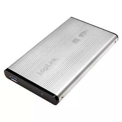 LogiLink Szuper gyors USB 3.0 alumínium HDD ház, 2,5" SATA HDD-hez, ezüst