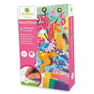 Sycomore Stick'N Fun Unikornis mozaikkép készítő szett