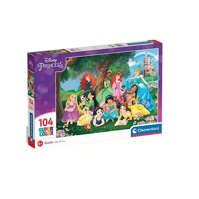 Disney Hercegnők 104db-os Super Color Puzzle - Clementoni