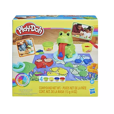 Play-Doh: Békák és színek kezdő készlet 4db gyurmával - Hasbro