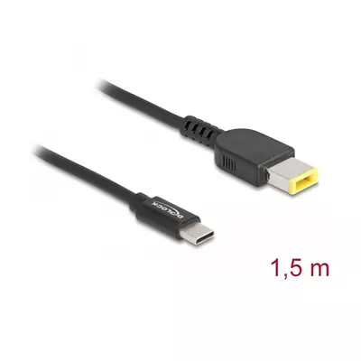 Delock Laptop töltőkábel USB Type-C  apa - Lenovo 11,0 x 4,5 mm apa