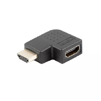 LANBERG HDMI(M)->HDMI(F) ADAPTER BALRA SZÖGBEN FEKETE