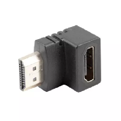 LANBERG HDMI(M)->HDMI(F) ADAPTER FERDÉN LEFELÉ FORDÍTVA FEKETE