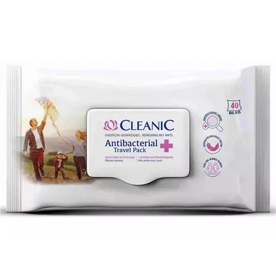 Cleanic antibakteriális törlőkendő 40db