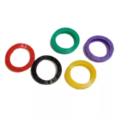 Vegyes színű kulcsjelző papucs kör alakban 5db-os kiszerelésben B3934444