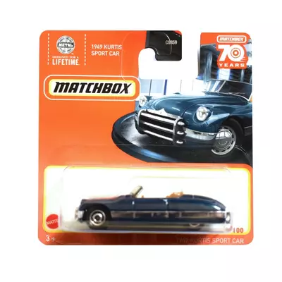 Matchbox: 1949 Kurtis Sport Car sötétkék kisautó 1/64 - Mattel