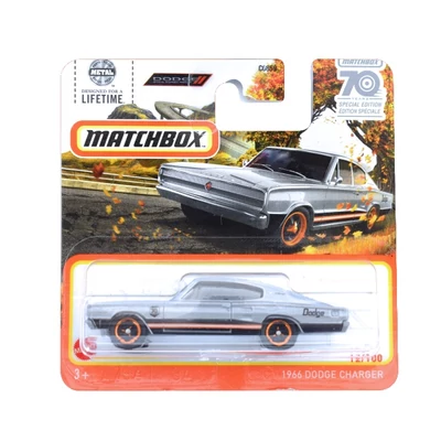 Matchbox: '66 Dodge Charger kisautó 1/64 - Mattel