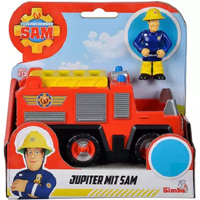 Sam a tűzoltó: Jupiter tűzoltóautó figurával - Simba Toys